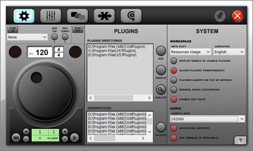 Settings Panel